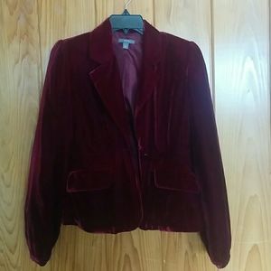 Red Velvet Blazer